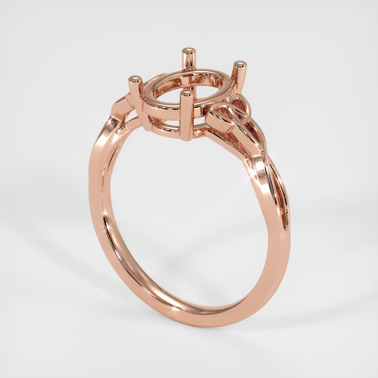 14K Rose Gold Celtic Ring Setting