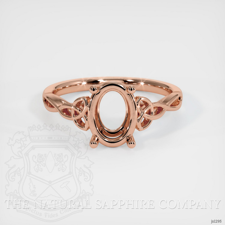 14K Rose Gold Celtic Ring Setting
