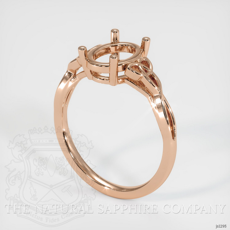 18K Rose Gold Celtic Ring Setting