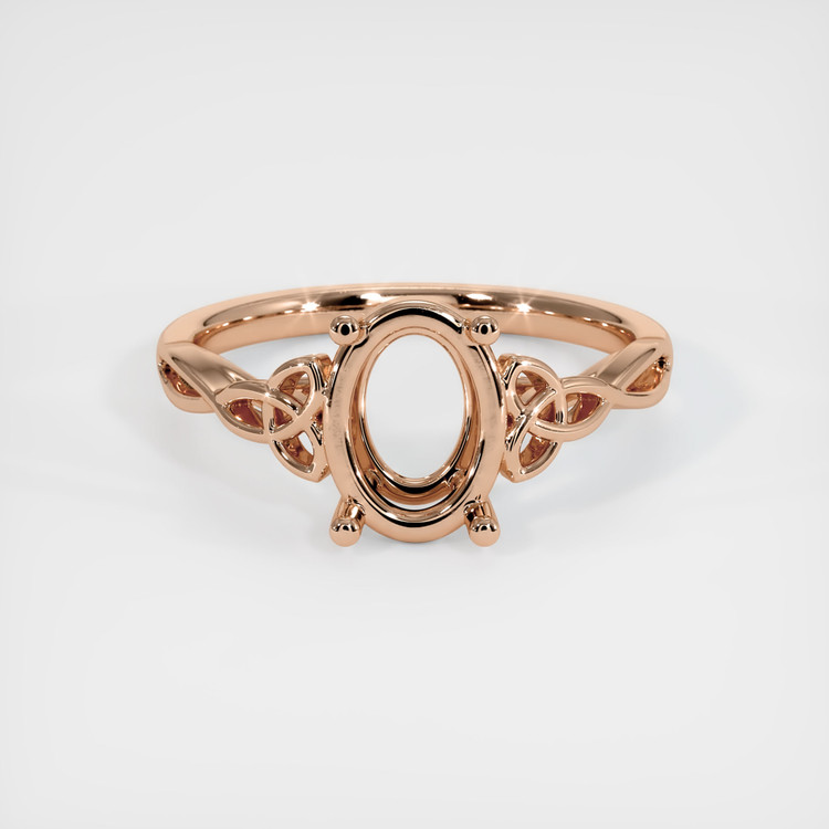 18K Rose Gold Celtic Ring Setting