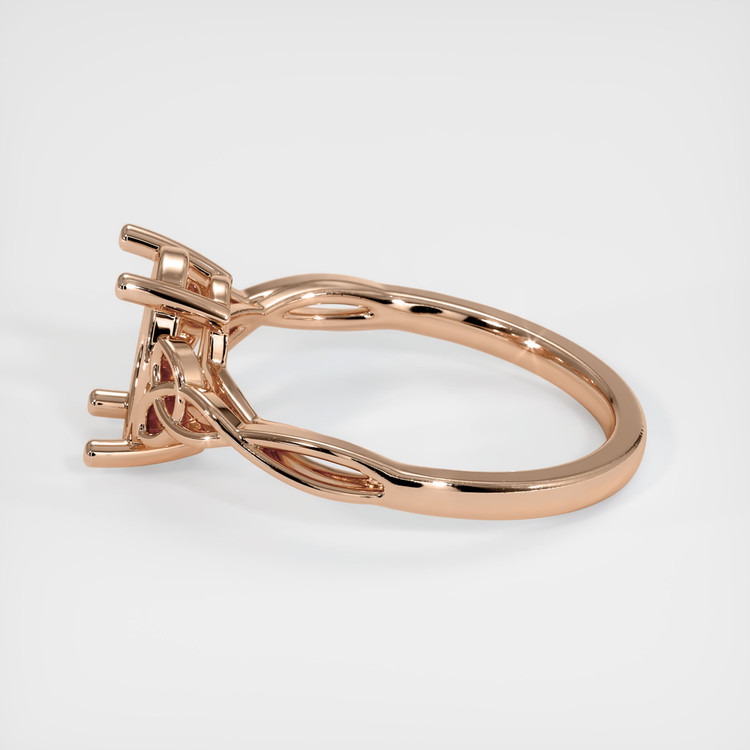 18K Rose Gold Celtic Ring Setting