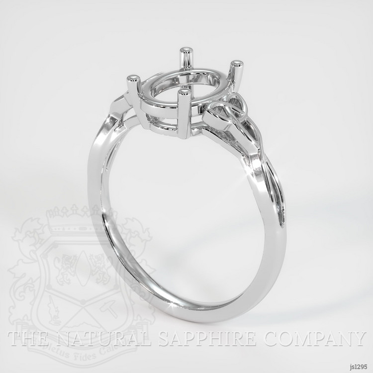 14K White Gold Celtic Ring Setting