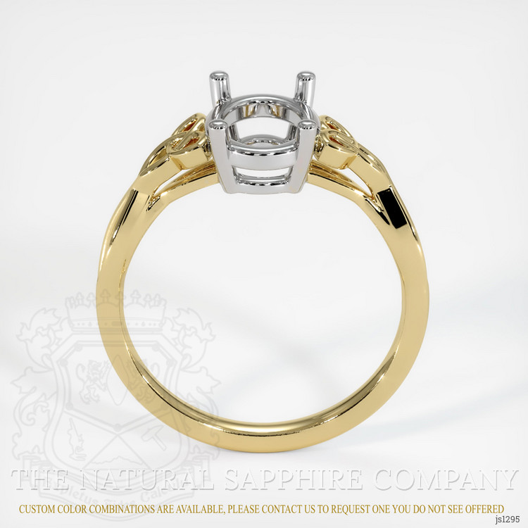 14K White & Yellow Celtic Ring Setting