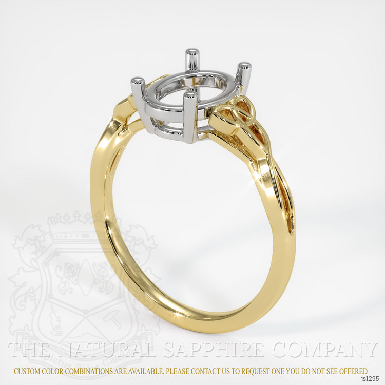 18K White & Yellow Celtic Ring Setting