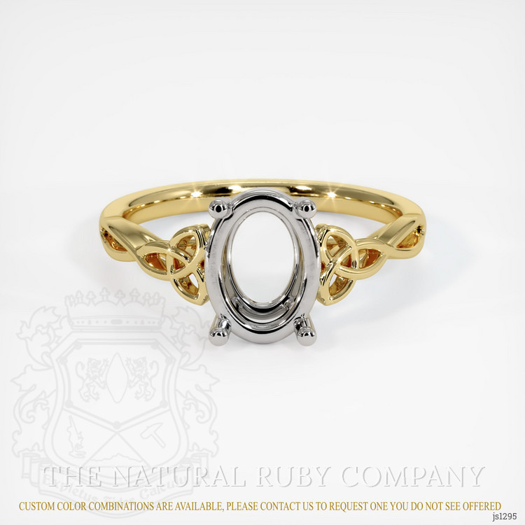 18K White & Yellow Celtic Ring Setting