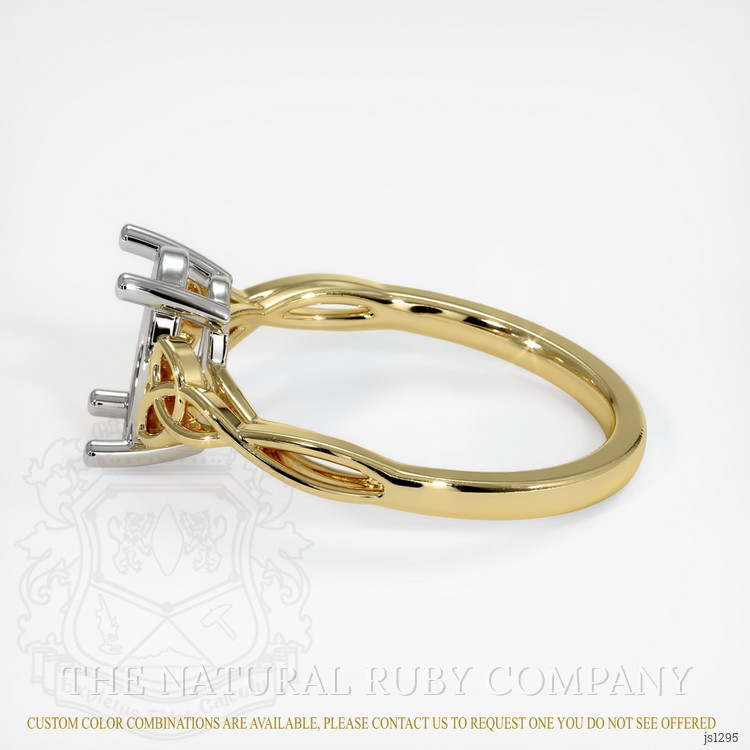 18K White & Yellow Celtic Ring Setting