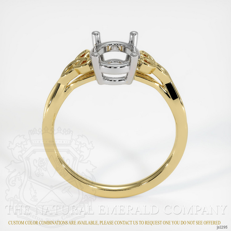 18K White & Yellow Celtic Ring Setting