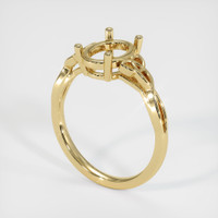 14K Yellow Gold Celtic Ring Setting Video