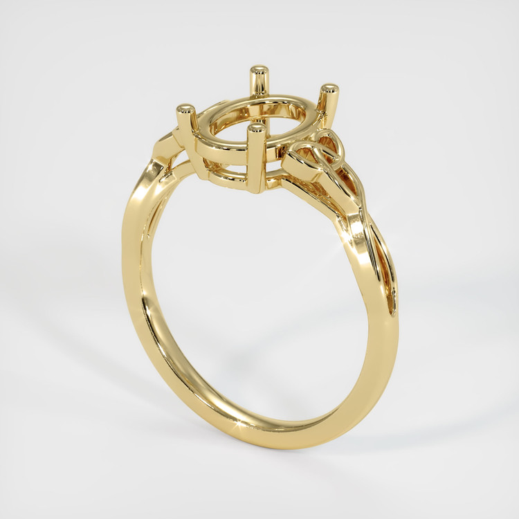 14K Yellow Gold Celtic Ring Setting