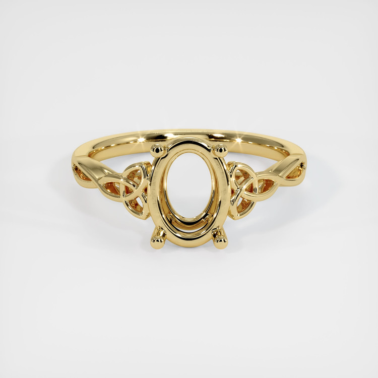 14K Yellow Gold Celtic Ring Setting