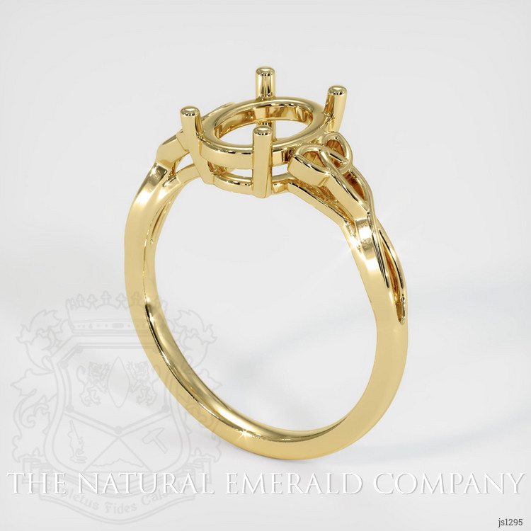 Celtic Emerald Ring 2.71 Ct., 18K Yellow Gold