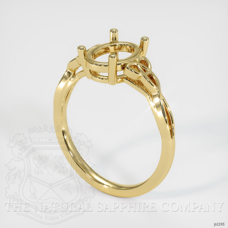 18K Yellow Gold Celtic Ring Setting