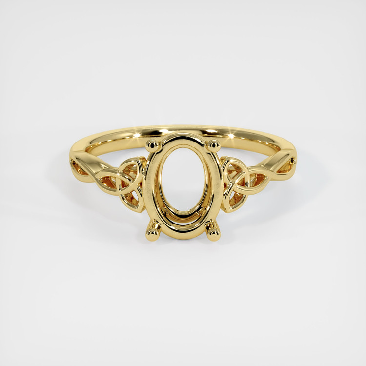 18K Yellow Gold Celtic Ring Setting