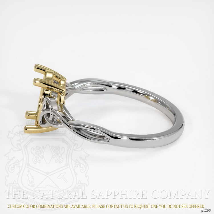 18K Yellow & White Celtic Ring Setting