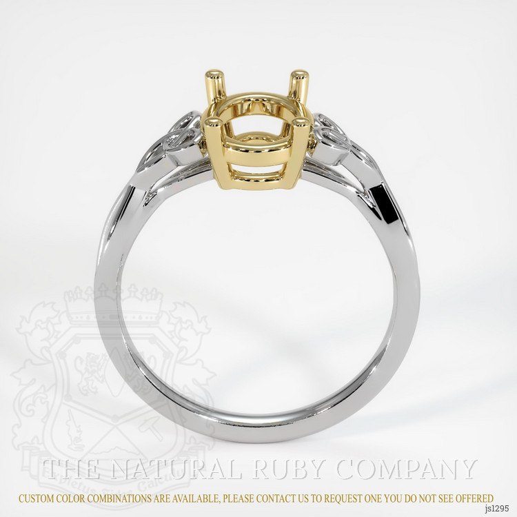18K Yellow & White Celtic Ring Setting