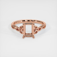 14K Rose Gold Celtic Ring Setting Image