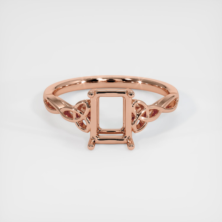 14K Rose Gold Celtic Ring Setting