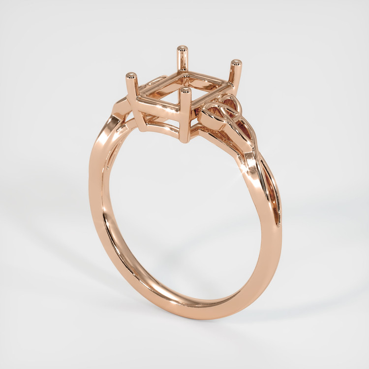 18K Rose Gold Celtic Ring Setting