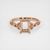 18K Rose Gold Celtic Ring Setting Image