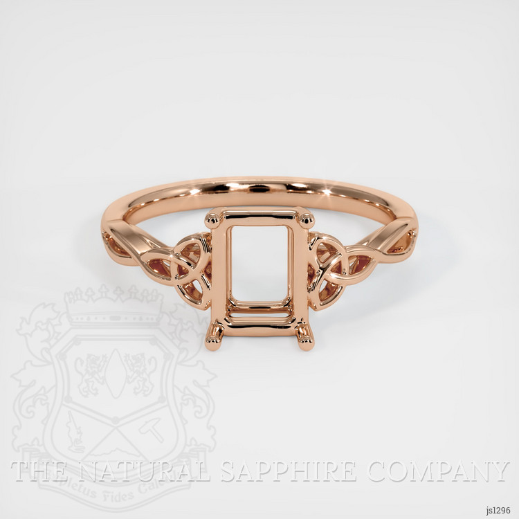 18K Rose Gold Celtic Ring Setting