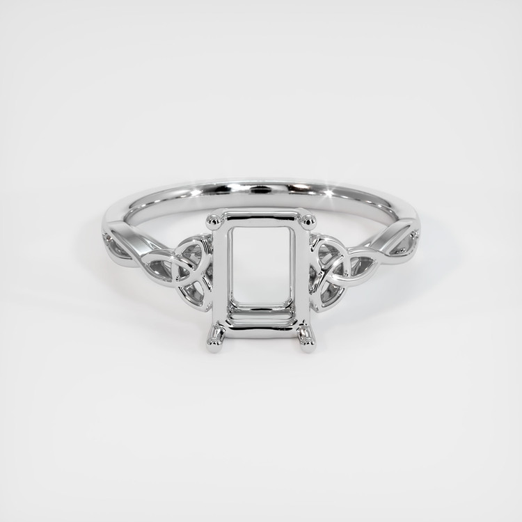 10K White Gold Celtic Ring Setting