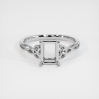 14K White Gold Celtic Ring Setting Image