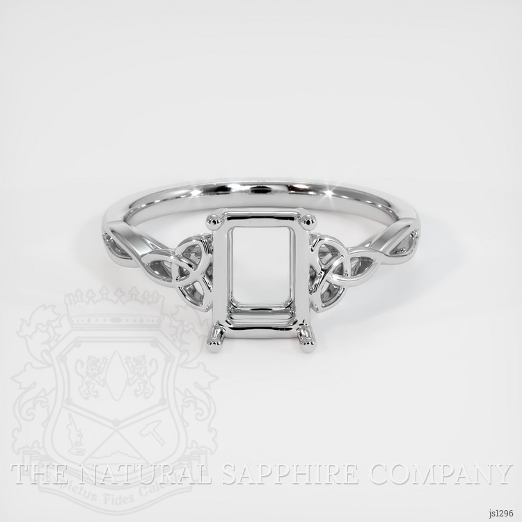 18K White Gold Celtic Ring Setting