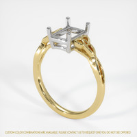 14K White & Yellow Celtic Ring Setting Video