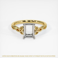 14K White & Yellow Celtic Ring Setting Image
