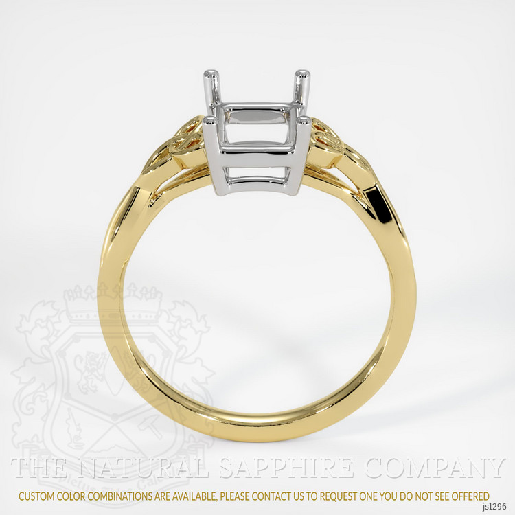 14K White & Yellow Celtic Ring Setting