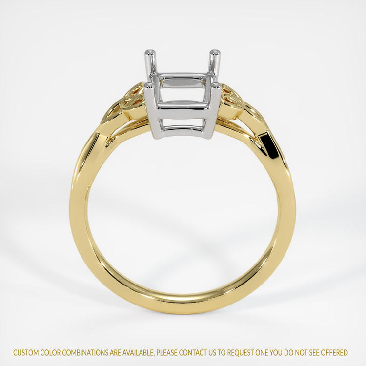 18K White & Yellow Celtic Ring Setting