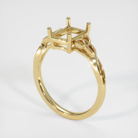 14K Yellow Gold Celtic Ring Setting Video