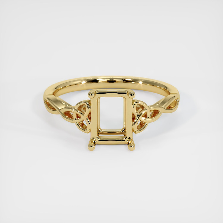 14K Yellow Gold Celtic Ring Setting