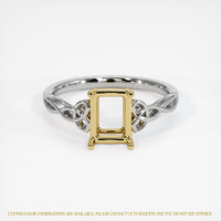 14K Yellow & White Celtic Ring Setting Image