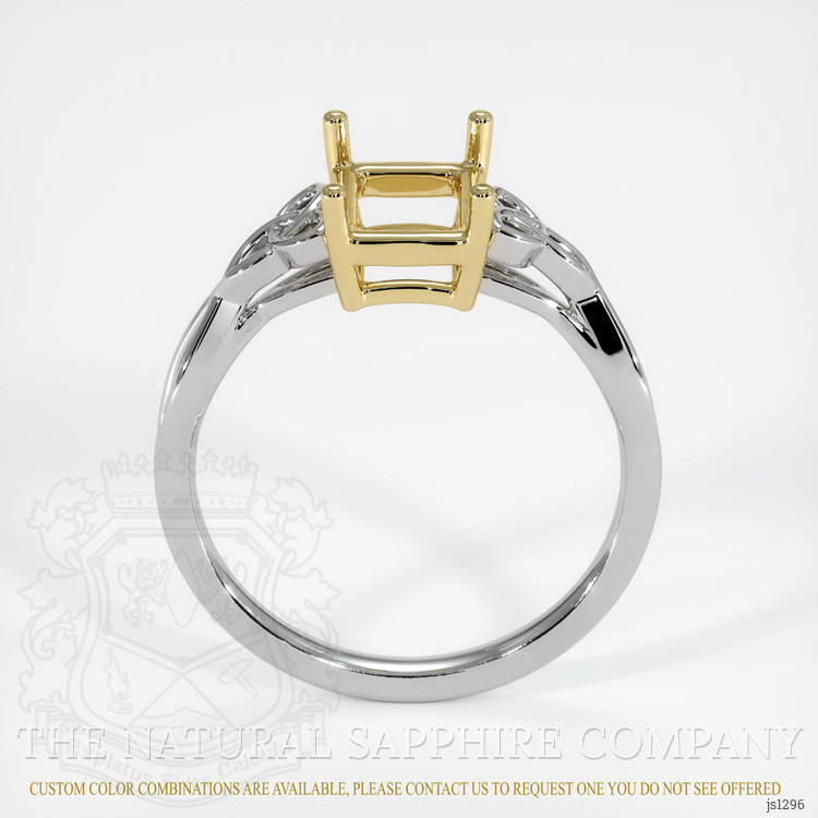 14K Yellow & White Celtic Ring Setting