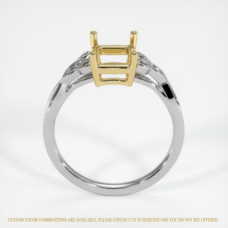 14K Yellow & White Celtic Ring Setting