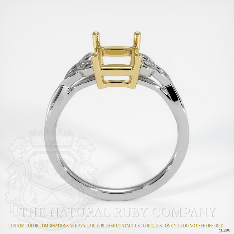14K Yellow & White Celtic Ring Setting