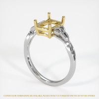 18K Yellow & White Celtic Ring Setting Video