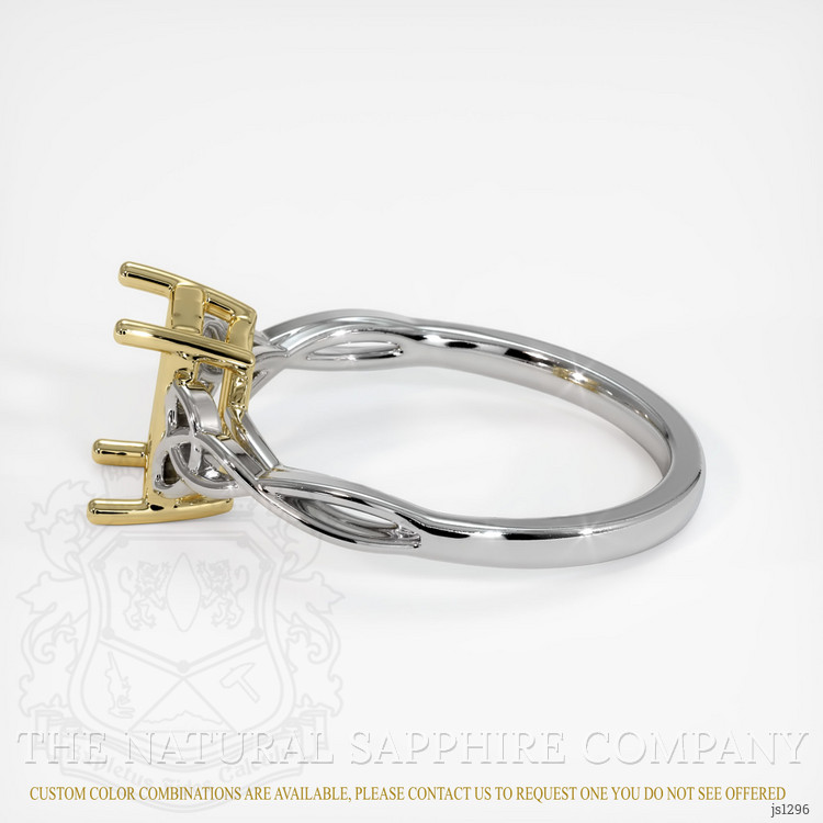 18K Yellow & White Celtic Ring Setting