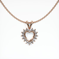 14K Rose Gold Halo Pendant Setting Video