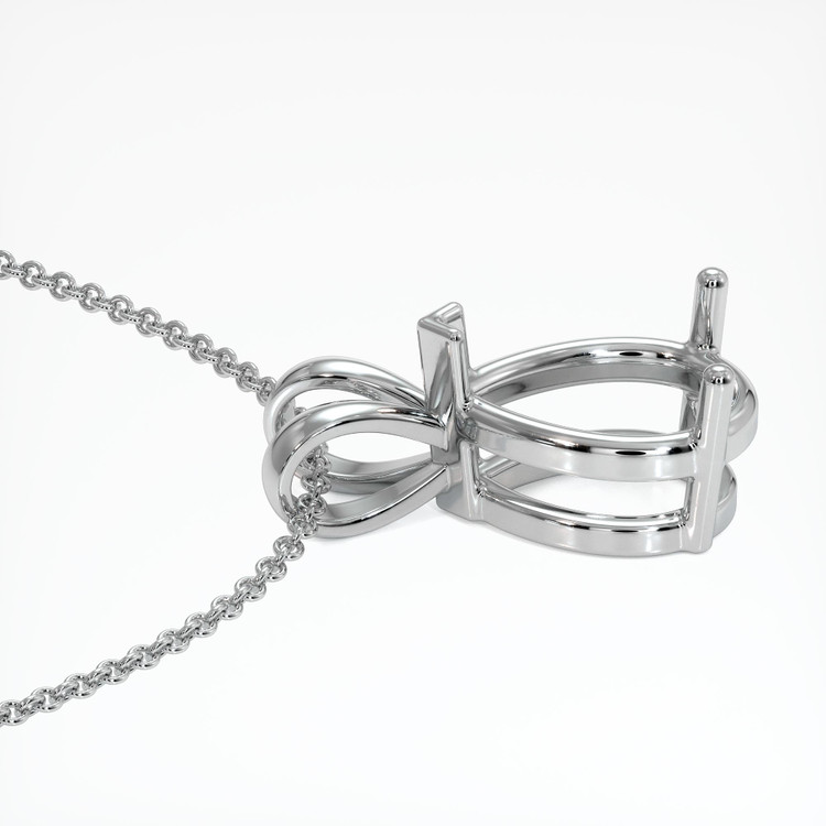 Platinum 950 Solitaire Pendant Setting