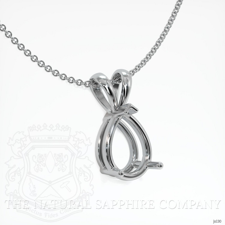 Silver Solitaire Pendant Setting