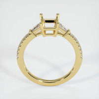 18K Yellow Gold Three Stone Ring Setting Image