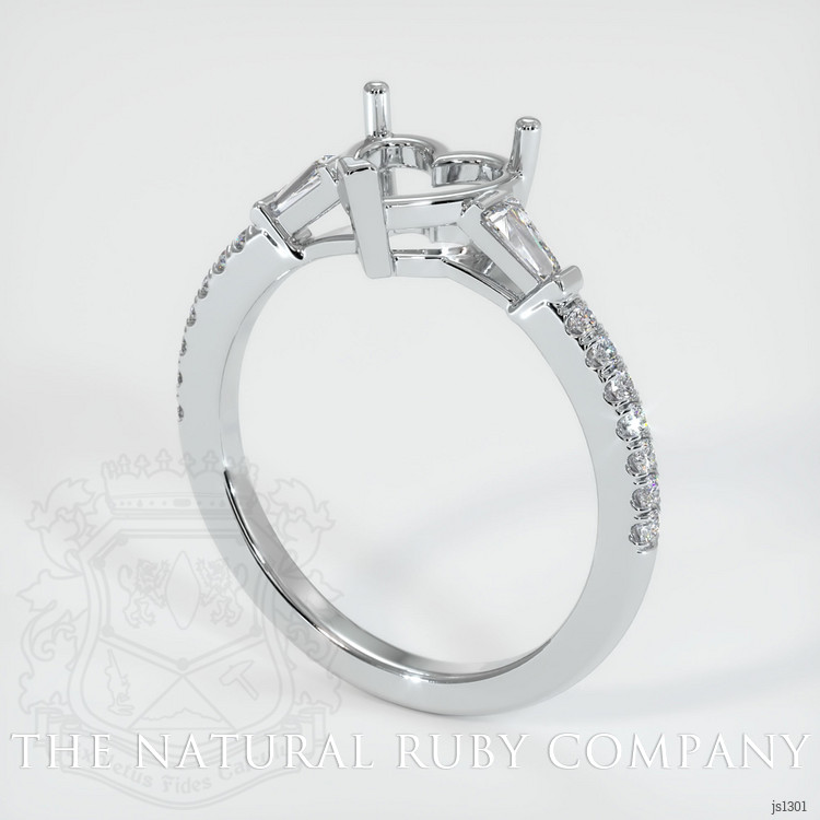 Platinum 950 Pave Ring Setting