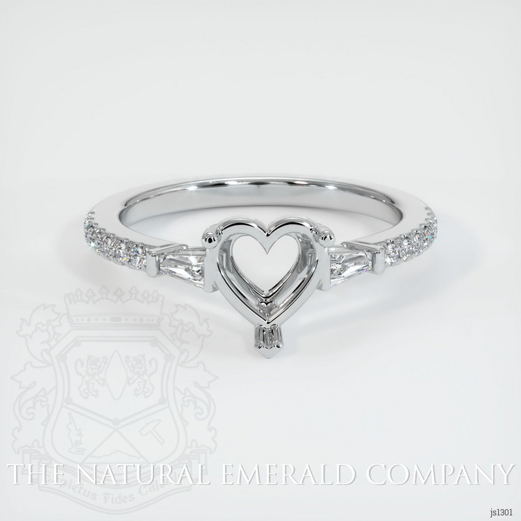 Platinum 950 Pave Ring Setting