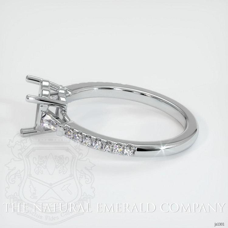 18K White Gold Pave Ring Setting