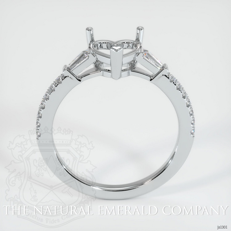 18K White Gold Pave Ring Setting