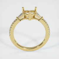 18K Yellow Gold Pave Ring Setting Image
