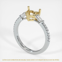 14K Yellow & White Pave Ring Setting Video