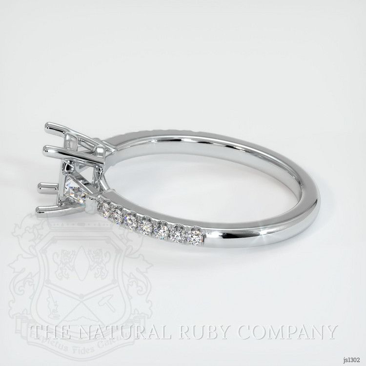 Silver Three Stone Ring Setting